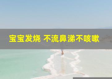 宝宝发烧 不流鼻涕不咳嗽